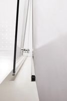 Душевая дверь Cezares Eco 85 профиль Хром стекло прозрачное арт-ECO-O-B-1-85-C-Cr — фото 5, Распашные душевые двери