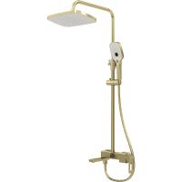 Товар: Душевая система Grossman Pragma Золото брашированное арт-500.K35.03.320 - фото 1 Душевая система Grossman Pragma Золото брашированное арт-500.K35.03.320 — фото 1, Душевые стойки