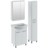 Тумба под раковину Runo Эрика 60 Белая арт-00-00004147 — фото 2, Тумбы под раковину