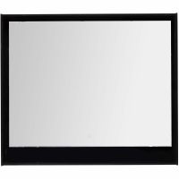 Зеркало Aquanet Милан 100 с подсветкой Черный глянец с сенсорным выключателем арт-306375 — фото 2, Зеркала в ванную комнату