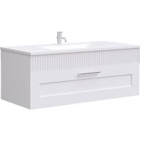 Тумба c раковиной SanVit Турин-1 100 подвесная Белая арт-kturin1100 — фото 1, Тумбы с раковиной