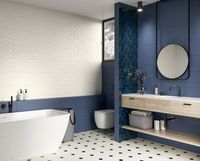 Керамическая плитка Ceramika Paradyz Nightwish Bianco B Struktura Rekt настенная 25х75 см арт-57563 — фото 2, Керамическая плитка