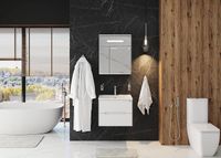 Тумба под раковину Onika Айленд 60.13 подвесная Белая арт-106114 — фото 3, Тумбы под раковину