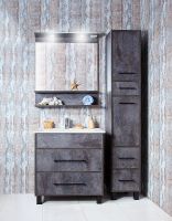 Товар: Тумба под раковину Бриклаер Чили 80 Цемент арт-4627125415234 - фото 4 Тумба под раковину Бриклаер Чили 80 Цемент арт-4627125415234 — фото 4, Тумбы под раковину