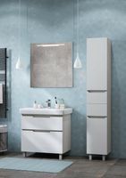 Тумба под раковину Aquaton Дакота 75 Белая Выбеленное дерево арт-1A202901DAAY0 — фото 8, Тумбы под раковину