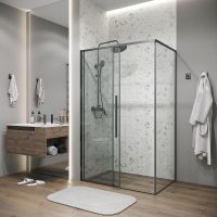 Душевая стенка Grossman Galaxy 70 профиль Графит сатин стекло прозрачное арт-200.K33.01.70.42.00 — фото 8, Боковые стенки