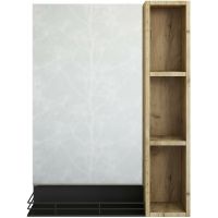 Зеркало Sanflor Выборг 60 Дуб крафт золотой арт-С16295 — фото 1, Зеркала в ванную комнату