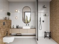 Керамическая плитка Gracia Ceramica Simply white 01 настенная 25х60 арт-10100001522 — фото 3, Керамическая плитка