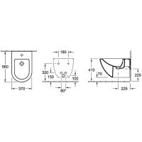 Товар: Биде Villeroy&Boch Subway подвесное Альпийский белый арт-74000001 - фото 4 Биде Villeroy&Boch Subway подвесное Альпийский белый арт-74000001 — фото 4, Биде подвесные