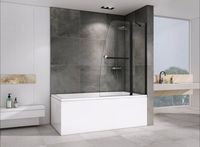 Товар: Шторка на ванну Abber Ewiges Wasser профиль Черный стекло прозрачное арт-AG50100B - фото 2 Шторка на ванну Abber Ewiges Wasser профиль Черный стекло прозрачное арт-AG50100B — фото 2, Шторки для ванной распашные