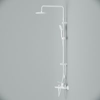 Душевая система AM.PM X-Joy Белый матовый арт-F43885A14 — фото 9, Душевые стойки