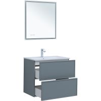 Тумба под раковину Aquanet Арт 75 подвесная Мисти грин арт-313275 — фото 9, Тумбы под раковину