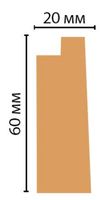 Товар: Багет Decomaster 2900x60x20 мм арт-611-195 - фото 3 Багет Decomaster 2900x60x20 мм арт-611-195 — фото 3, Багеты