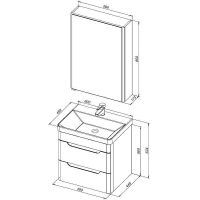 Комплект мебели для ванной Aquanet София 60 подвесной Белый глянец арт-274197 — фото 9, Комплекты мебели для ванной