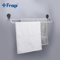 Полотенцедержатель Frap F33 двойной Хром арт-F3309 — фото 2, Полотенцедержатели