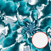 Фреска Ortograf Misto 33286 Фактура бархат FX Флизелин (2,7*2,7) Бирюзовый, Абстракция арт-33286 (бархат FX) — фото 1, Фрески