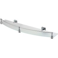 Стеклянная полка WasserKRAFT Dill Хром арт-K-3944 — фото 1, Полки для ванной и душа