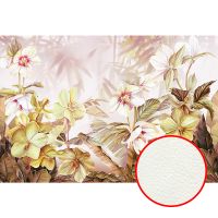 Фреска Ortograf Цветы 6727 Фактура флок FLK Флизелин (4*2,7) Зеленый, Цветы арт-6727 (флок FLK) — фото 1, Фрески