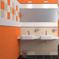 Керамическая плитка Kerama Marazzi Калейдоскоп оранжевый настенная 20х20 см арт-5108 — фото 2, Керамическая плитка