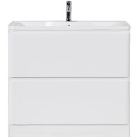 Тумба под раковину BelBagno 100 Bianco Lucido арт-ALBANO-1000-2C-PIA-BL — фото 1, Тумбы под раковину