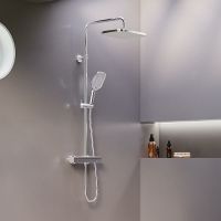 Товар: Душевая система Damixa Gala с термостатом Хром арт-953800000 - фото 2 Душевая система Damixa Gala с термостатом Хром арт-953800000 — фото 2, Душевые стойки