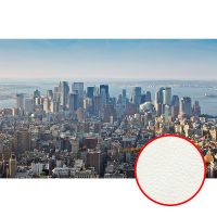 Фреска Ortograf Небоскребы 30807 Фактура флок FLK Флизелин (4,2*2,7) Бежевый/Голубой, Город арт-30807 (флок FLK) — фото 1, Фрески