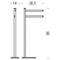 Товар: Напольная стойка Colombo Design Units Черная матовая арт-B9103.NM - фото 2 Напольная стойка Colombo Design Units Черная матовая арт-B9103.NM — фото 2, Стойки - набор держателей