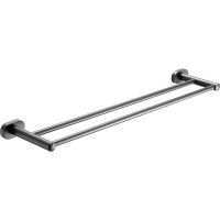 Полотенцедержатель Belz B905 двойной Вороненая сталь арт-B90509 — фото 1, Полотенцедержатели