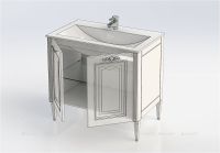 Тумба с раковиной Aquanet Паола 90 Белая арт-213016 — фото 5, Тумбы с раковиной