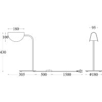 Настольная лампа Maytoni Modern Mollis Черная арт-MOD126TL-01B — фото 4, Настольные лампы