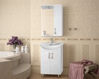 Тумба под раковину Style Line Эко Фьюжн 9 Уют 55 Белый глянец арт-ЛС-00000073 — фото 6, Тумбы под раковину