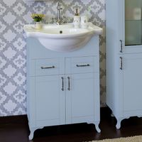 Тумба под раковину Sanflor Глория 65 Серая арт-С04593 — фото 1, Тумбы под раковину