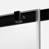 Душевой уголок New Trendy Prime Black 90х100 профиль Черный стекло прозрачное арт-D-0314A/D-0317A — фото 4, Прямоугольные душевые уголки
