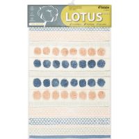 Коврик для ванной комнаты Fixsen Lotus 50х80 Розовый Синий Белый Серый арт-FX-8030W — фото 4, Коврики для ванной комнаты