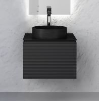 Тумба под раковину Jorno Stone 60 подвесная Антрацит арт-Stn.01.60/P/A/JR — фото 3, Тумбы под раковину