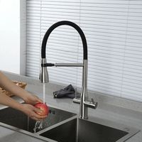 Смеситель для кухни Gappo Сатин Черный арт-G4399-75 — фото 12, Смесители для кухни