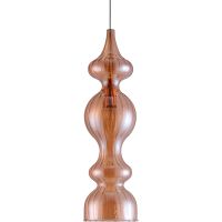 Подвесной светильник Crystal Lux Янтарный Золото арт-IRIS SP1 A AMBER — фото 2, Подвесные светильники