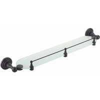 Стеклянная полка WasserKRAFT Isar Темная бронза арт-K-7344 — фото 1, Полки для ванной и душа