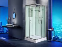 Душевая кабина WeltWasser WW500 Laine 901 90x90 профиль Хром стекло прозрачное арт-10000003259 — фото 2, Душевые кабины