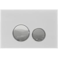 Клавиша смыва Allen Brau Priority Белая Хром арт-9.20005.20 — фото 1, Кнопки смыва