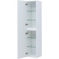 Шкаф пенал Aquanet Арт 35 подвесной Белый матовый арт-313258 — фото 4, Пеналы для ванной комнаты