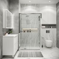 Душевой уголок Grossman Cosmo 110х80 профиль Хром стекло прозрачное арт-120.K33.02.1180.10.00 — фото 1, Прямоугольные душевые уголки