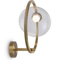 Настенный светильник Maytoni Modern Lunare Прозрачный Латунь арт-MOD327WL-L5BS3K1 — фото 3, Бра