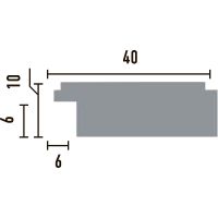 Товар: Багет Decomaster 2400x40x10 мм арт-109-11 - фото 2 Багет Decomaster 2400x40x10 мм арт-109-11 — фото 2, Багеты