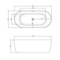 Товар: Акриловая ванна Abber 175x80 без гидромассажа арт-AB9219 - фото 3 Акриловая ванна Abber 175x80 без гидромассажа арт-AB9219 — фото 3, Акриловые ванны