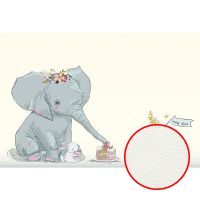 Фреска детская Ortograf Для самых маленьких 32940 Фактура флок FLK Флизелин (4*2,7) Желтый/Разноцветный, Животные арт-32940 (флок FLK) — фото 1, Фрески