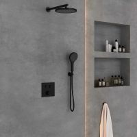 Товар: Душевая система Vincea Черная матовая арт-VSFW-4212MB - фото 3 Душевая система Vincea Черная матовая арт-VSFW-4212MB — фото 3, Встраиваемые душевые комплекты