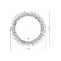 Зеркало Azario Милуз 77 с подсветкой с сенсорным выключателем арт-ФР-00000937 — фото 3, Зеркала в ванную комнату