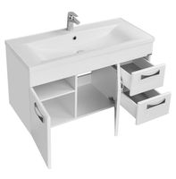 Товар: Тумба под раковину Aquaton Диор 100 подвесная Белая арт-1A167701DR010 - фото 3 Тумба под раковину Aquaton Диор 100 подвесная Белая арт-1A167701DR010 — фото 3, Тумбы под раковину