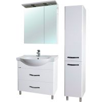 Шкаф пенал Bellezza Анкона 35 L Белый арт-4629604002010 — фото 4, Пеналы для ванной комнаты